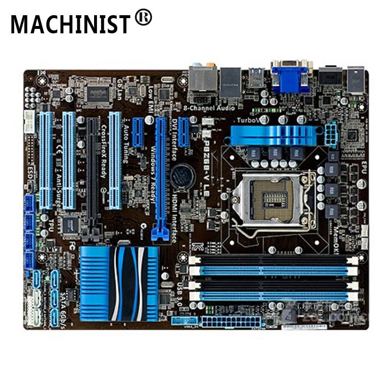 Для ASUS P8Z68-V LE настольная материнская плата MB Intel Z68 LGA 1155 ATX DDR3 32GB SATA3.0 USB3.0 полностью протестированная