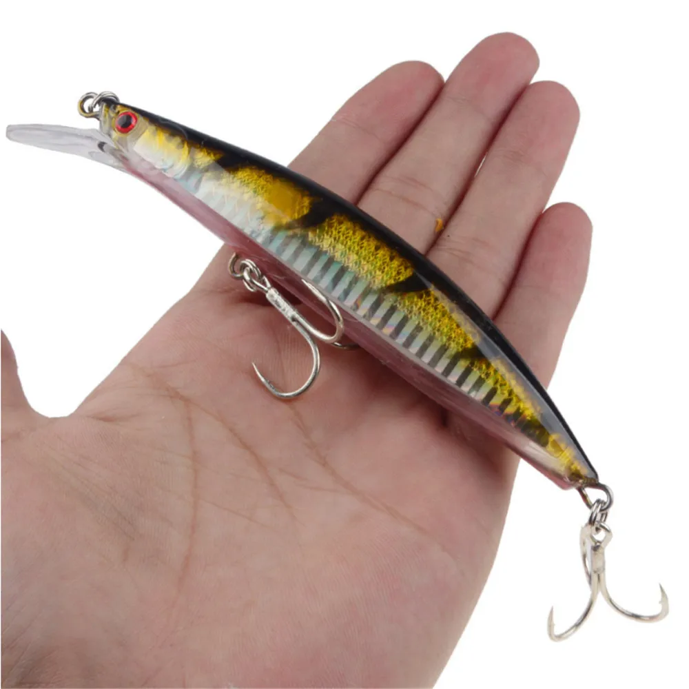 1pcs 13cm 23g Sinking Minnow Fishing Lure Lifelike Hard Bait Quality Treble Hooks Trolling Deep Dive Wobbler Pesca - купить по