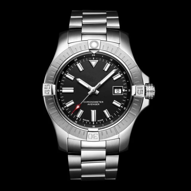 

New Silver Black Canvas Leather Rubber Automatic Mechanical Men II Watch Stainless Steel Sport Watches Sapphire Yellow Dial