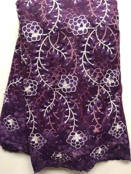 Новая французская молочная шелковая сетчатая кружевная ткань 2021