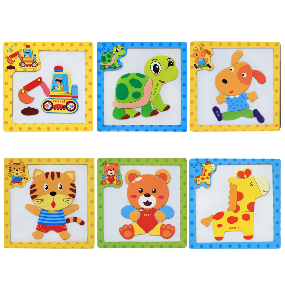 Лидер продаж новинка Детский 3D Магнитный пазл игрушка деревянные игрушки