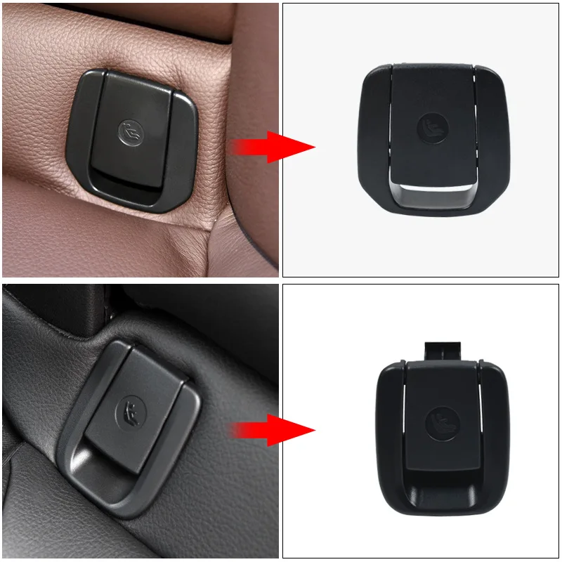 

Car Rear Seat Hook ISOFIX Cover Child Restraint for BMW X1 E84 3 Series E90 F30 1 Series E87 Car Rear Seat Hook Bla Beige Buckle