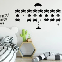 cartoon tetris game wall sticker for kids room decoration accessories wall decals decoration decal creative stickers