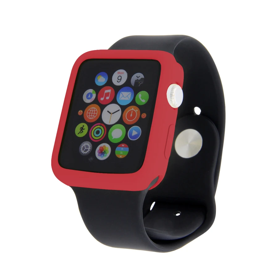 Чехол для Apple Watch Series 3 2 1 38 мм 42 Мягкий Силиконовый ТПУ защитный чехол карамельных