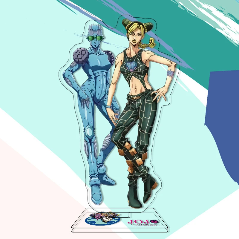 

Anime JoJo's Bizarre Adventure Stone Ocean Figure Joutarou Jolyne Action Figure Acrylic Stand Model Toy Decoration Birthday Gift