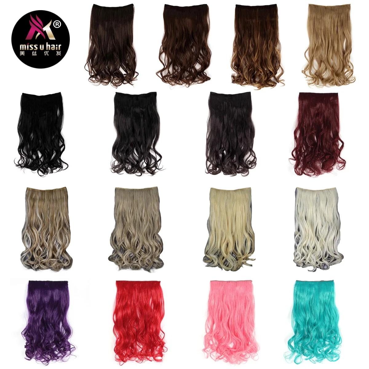 Women Synthetic 5 Clips In Hairpiece