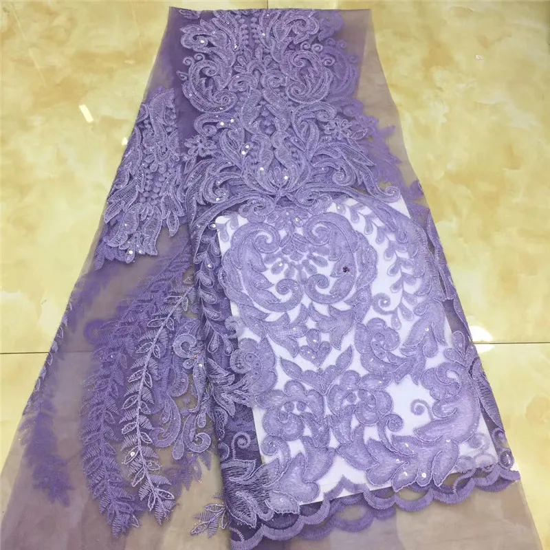 Новейшая нигерийская Тюлевая кружевная ткань 2020 Белая французская сетчатая с