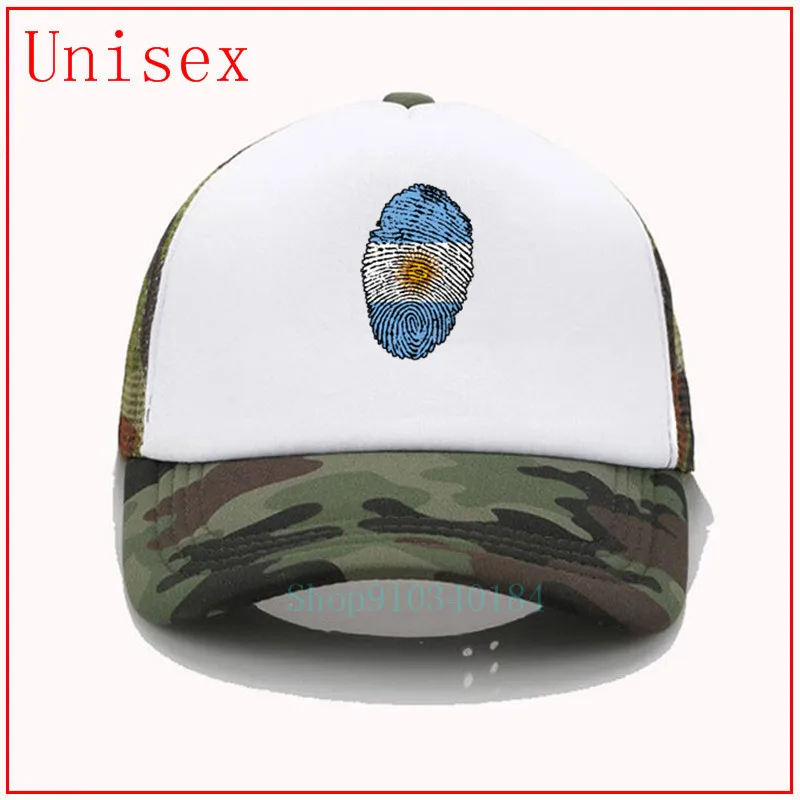 Женская Бейсболка с флагом Аргентины и отпечатком пальца|Мужские бейсболки| |