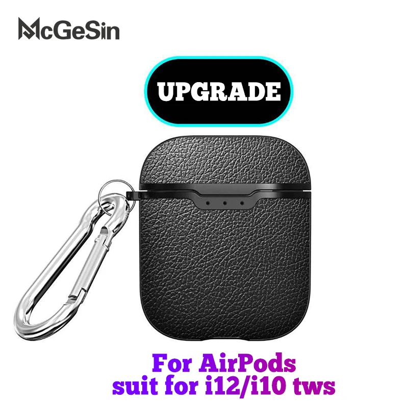 McGeSin кожаный чехол для наушников Apple Airpods защитный беспроводных Airpod аксессуары i12