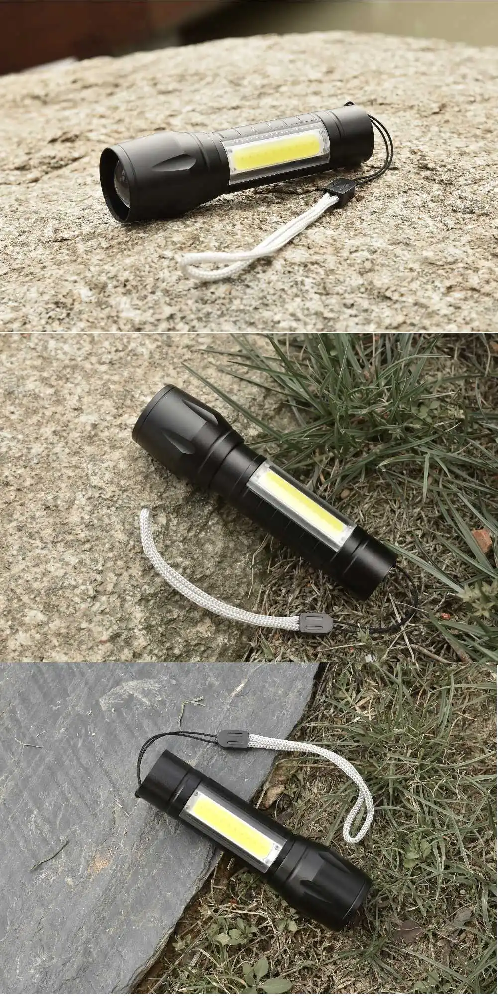 XANES 1517B XPE+ COB двойная фара 1000LM масштабируемый USB Перезаряжаемый Тактический Повседневный светодиодный фонарь для кемпинга фонарь