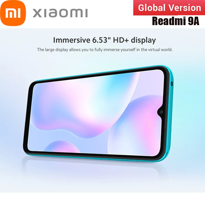 Перейти на Алиэкспресс и купить Xiaomi Redmi 9A глобальная версия 6GB + 128GB смартфон MTK Helio G25 Восьмиядерный 13MP пикселей 3 камеры 6,53 полный экран 5000mhA