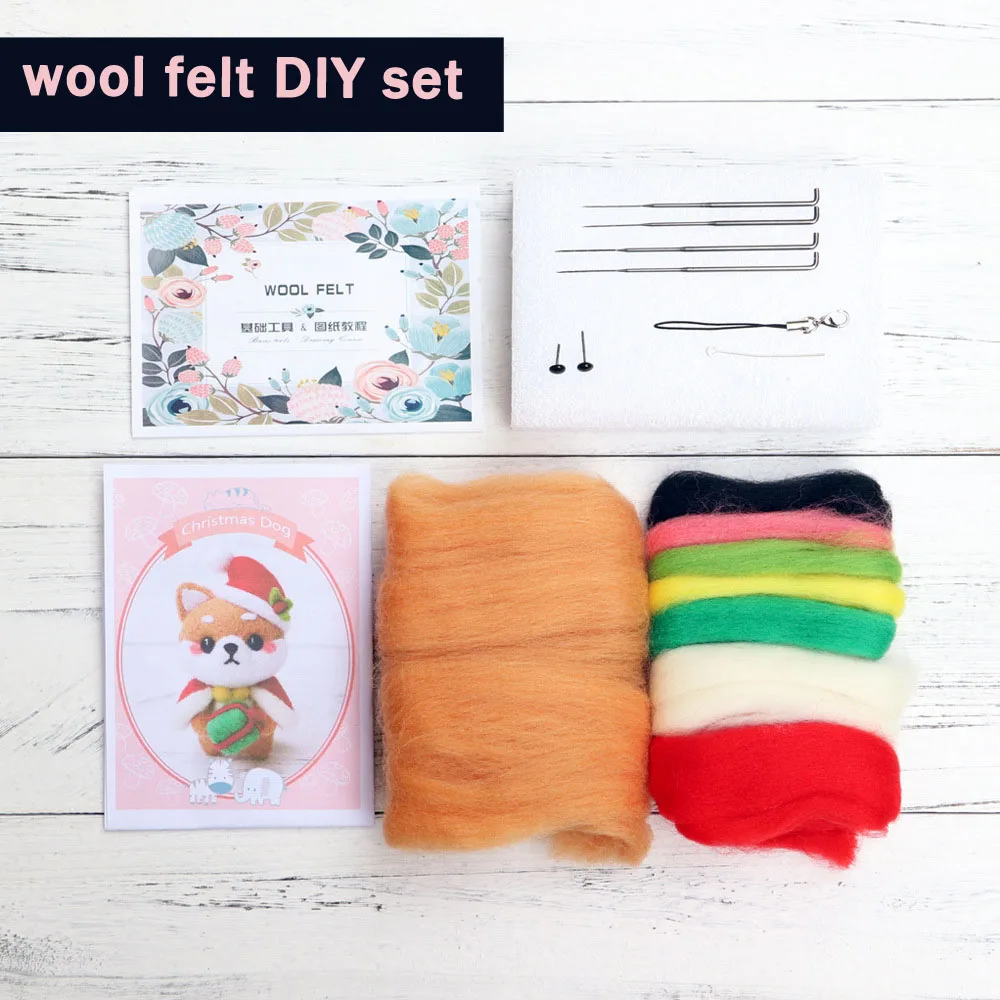 Нетканый шерстяной войлок ручная работа животные игрушки кукла с иглой валяние