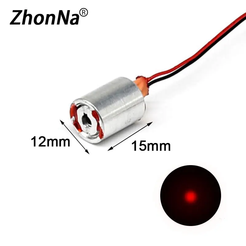 

660nm 100mW Red Single Point Laser Module Lawn lights Stage Lights Laser Installation Accessories Dot Laser Light 2.1-2.2V