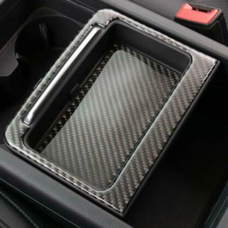 

for Q5 2018-2021 Real Carbon Fiber Central Console Storage Box Panel Trim