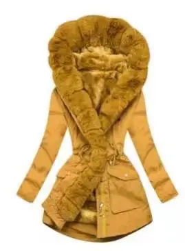 Winter fashion long-sleeved cotton jacket women's self-cultivation fur collar winter coat women's zipper women's winter clothes