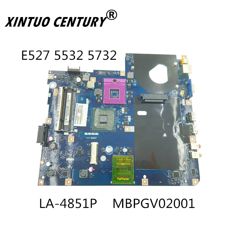 

MBPGV02001 LA-4851P Acer aspire E527 5532 5732 Laptop anakart KAWF0 GL40 DDR2 ücretsiz cpu