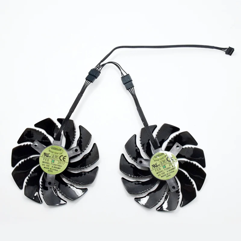 T129215SU 88 мм для GIGABYTE GTX1050 Ti 1060 1070 1080 RX 470 480 570 вентилятор PLD09210S12HH G1 охлаждающий