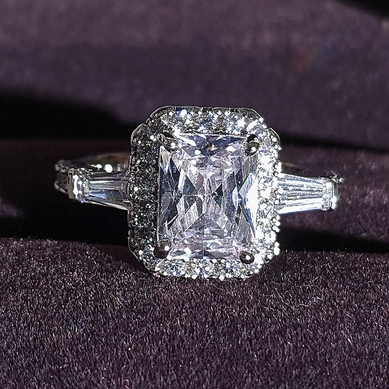 Новинка 2021 роскошное обручальное кольцо принцессы из стерлингового серебра 925
