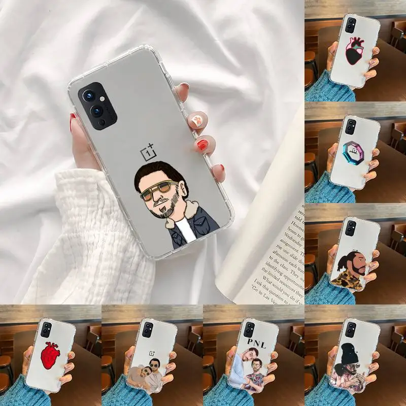 

PNL QLF Rapper Phone Case Transparent For OnePlus 9 8 7 7t 8t Oppo find X3 X2 reno5 Vivo X60 X50 Pro MeiZu 17 16XS