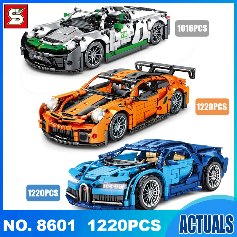 

Конструктор в масштабе 1:14, автомобиль, Супер гоночный, багги GT3 RS, 1220 деталей, набор кирпичей, детское образование, игрушки для мальчиков, рождественский подарок