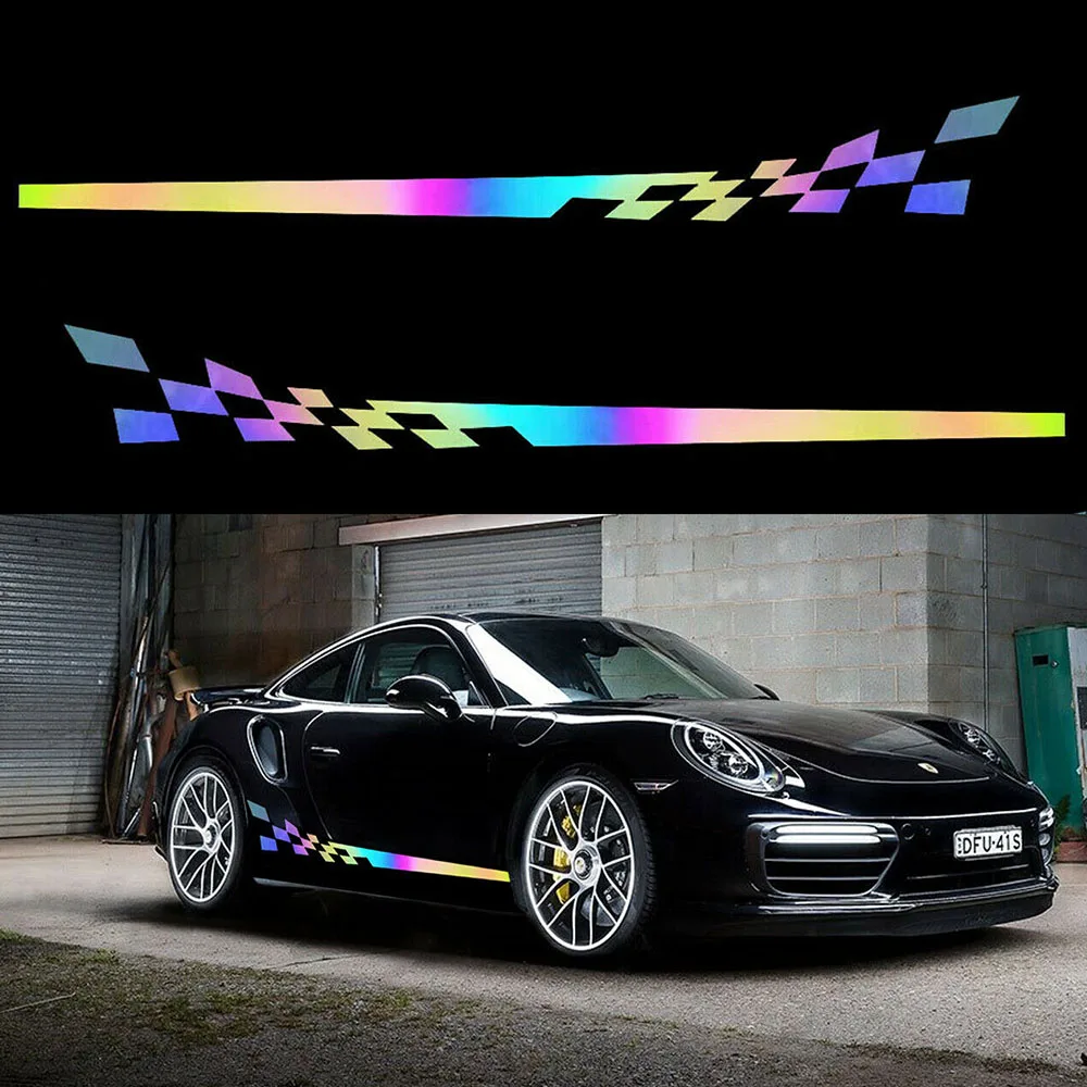 NEO Sport Racing Светоотражающая полоса боковая юбка Автомобиля Виниловая наклейка для