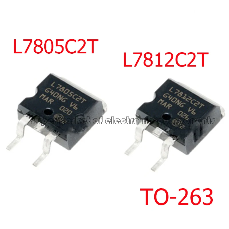 

Трехконтактный регулятор напряжения L7805C2T L7812C2T, новинка TO-263 SMD, 5 шт.