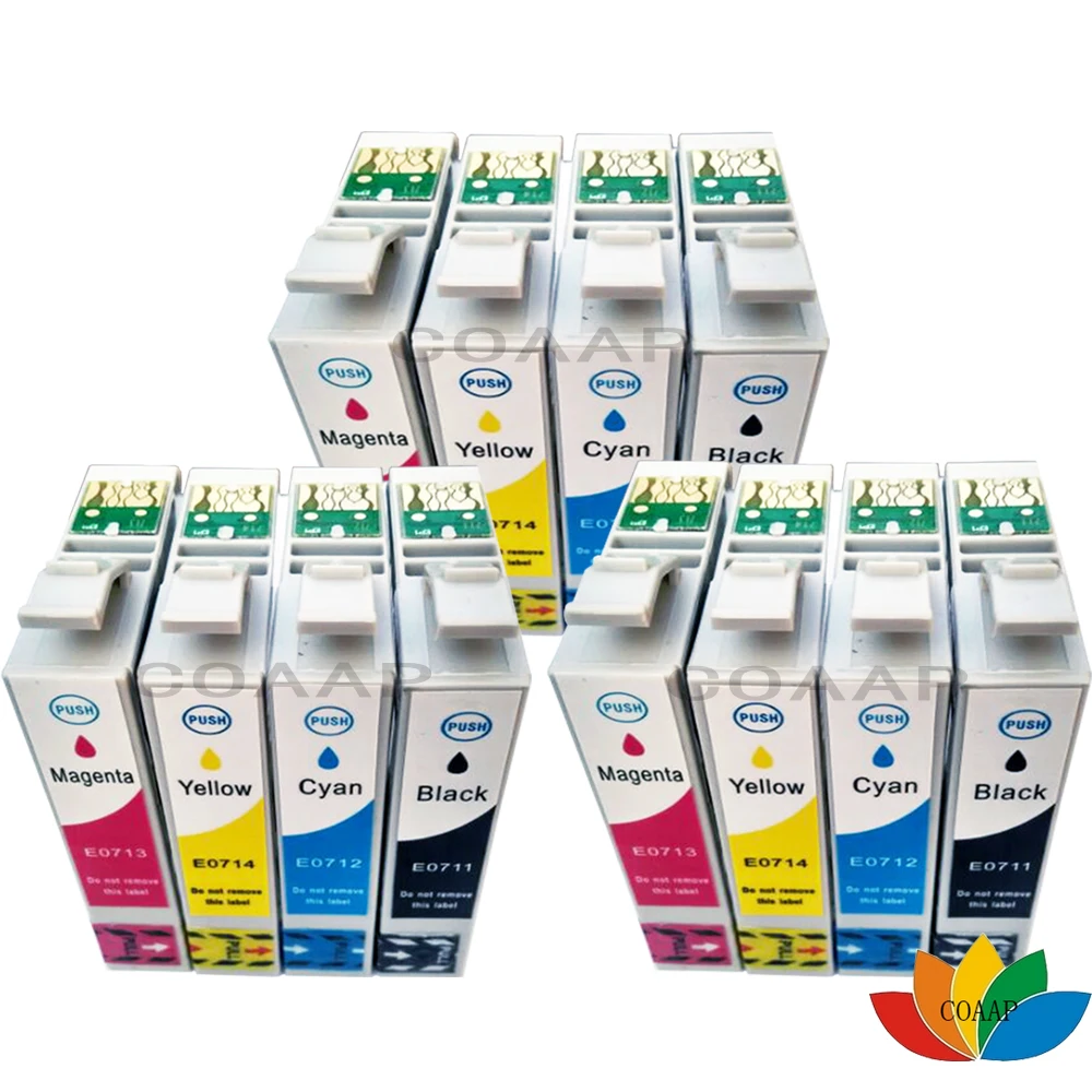t0711 t0715 ink cartridge for stylus d78 sx110 sx215 sx218 sx400 sx405 sx405wifi sx410 sx415 sx510w sx515w dx7400 dx8400 printer free global shipping