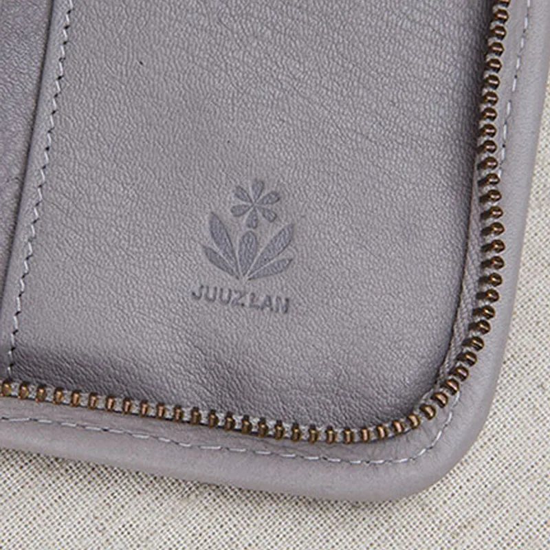 AETOO кожаный кошелек ручной работы женский короткий на молнии из мягкой воловьей