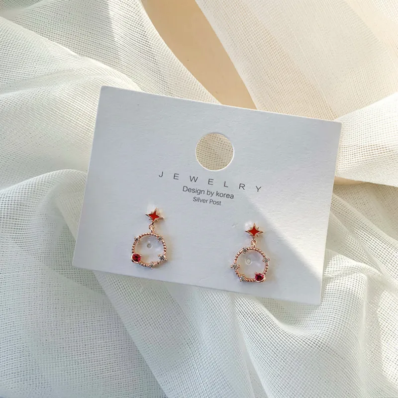 Новинка 2020 металлические винтажные Круглые Женские Висячие серьги маленькие в