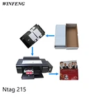 10 шт.лот 13,56 МГц RFID чип-карта струйная печать белая ПВХ перезаписываемая NTAG215 NFC чип-карта для принтера Epson Canon