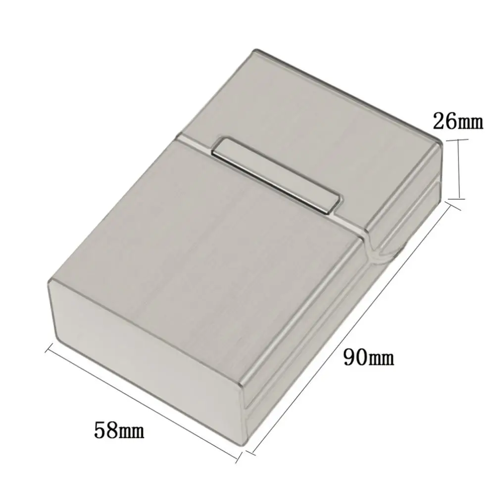 

2021 Personality Creative Aluminum Smoking Cigarette Case Fashion Men Cigar Tobacco Holder Pocket Box Storage Container Gift Box