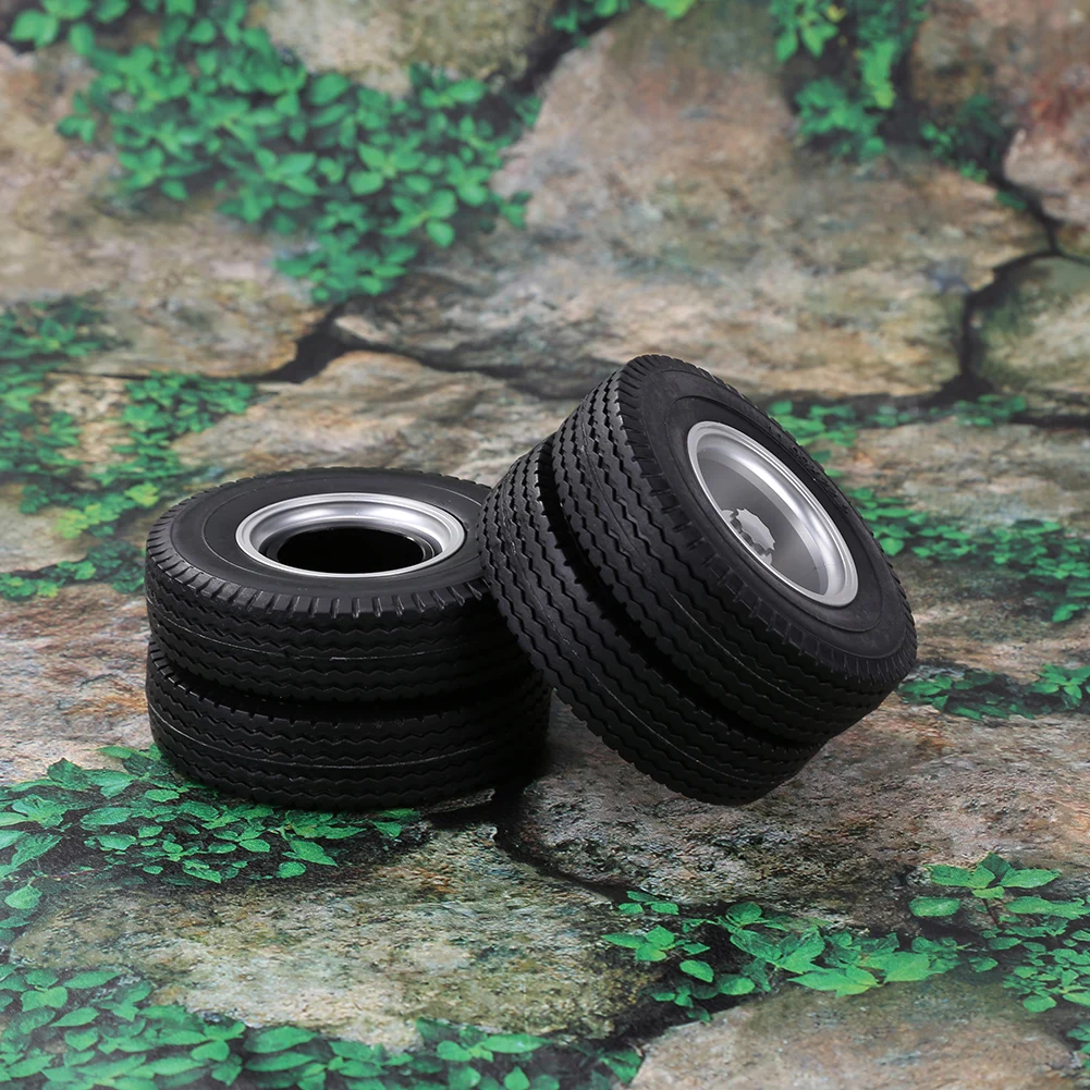 Ступица заднего колеса с покрышкой для Tamiya 1/14 RC трактора прицепа грузовика 2 шт.