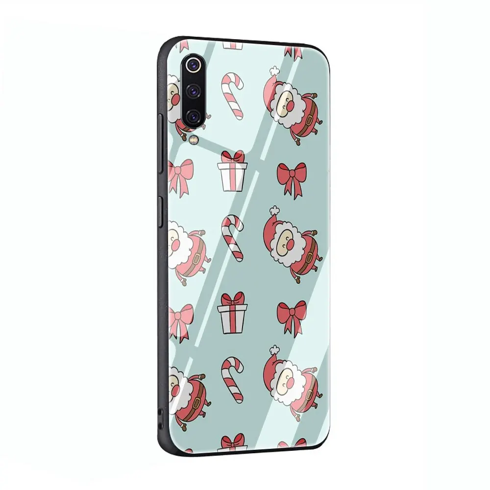 G4 Рождество закаленное Стекло чехол для телефона чехол для Xiaomi mi 8 9 A1 5X A2 6X Red mi 4X 6A Примечание 5 6 7 Pro Pocophone F1 - Цвет: G4