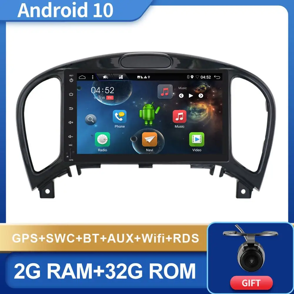 Автомагнитола 2 Din Android 10 0 ГБ + 32 мультимедийный стереоплеер для Nissan Juke YF15 2004 2016 Wi Fi