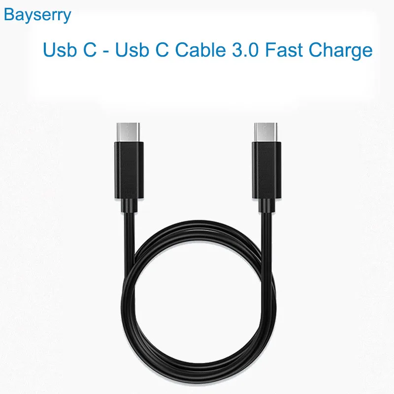 Bayserry 60 Вт USB 3 1 PD type-C кабель для Xiaomi 9 Galaxy S10 Note LG huawei Oneplu 7 6t Mac Air Usb Chagr провод шнур |