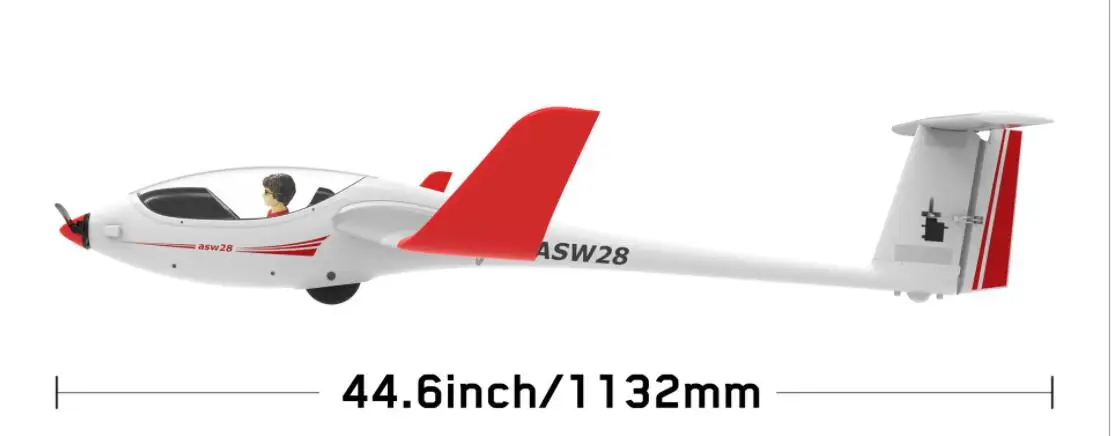 Volantex RC ASW28 ASW-28 размах крыльев 2540 мм EPO Sailplane ру планер самолет tw759-1 75901 комплект или