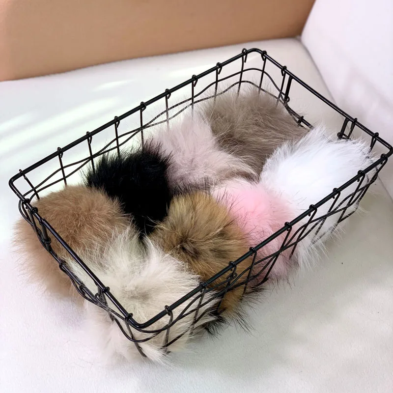 Шапка с помпоном из натурального Лисьего меха резинкой | Дом и сад