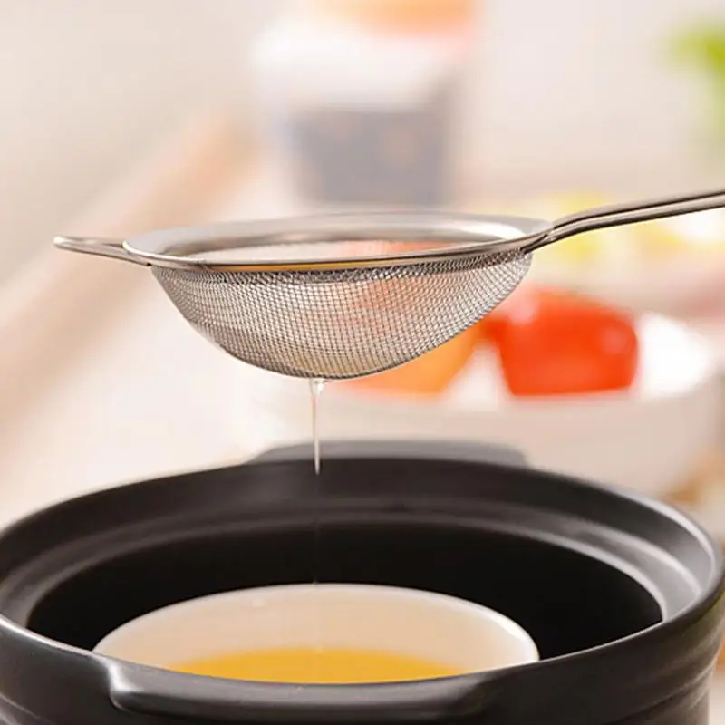 Кухня Проволока из нержавеющей стали фильтр для масла с тонкой сеткой сито муки