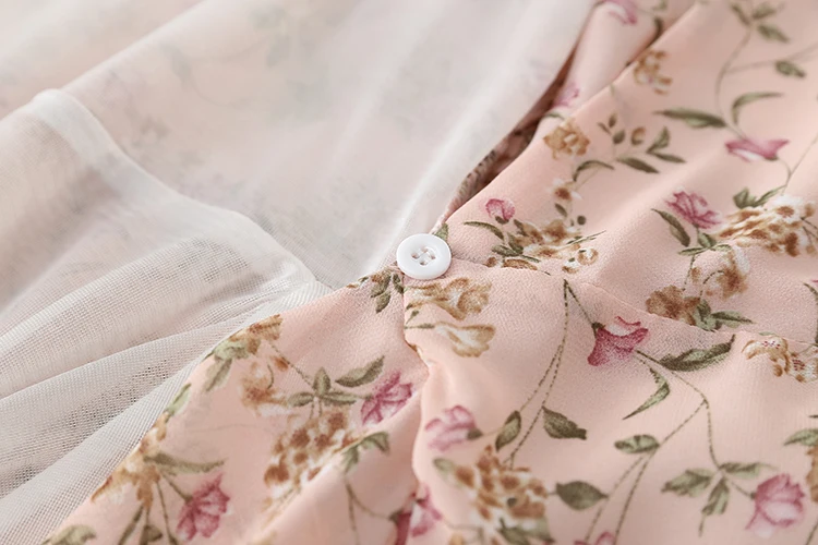 

Summer Women Dresses Beach Short Sleeve Chiffon Tunic Retro Office Party Long Dresses Sweet Floral Print Boho Dress Vestidos