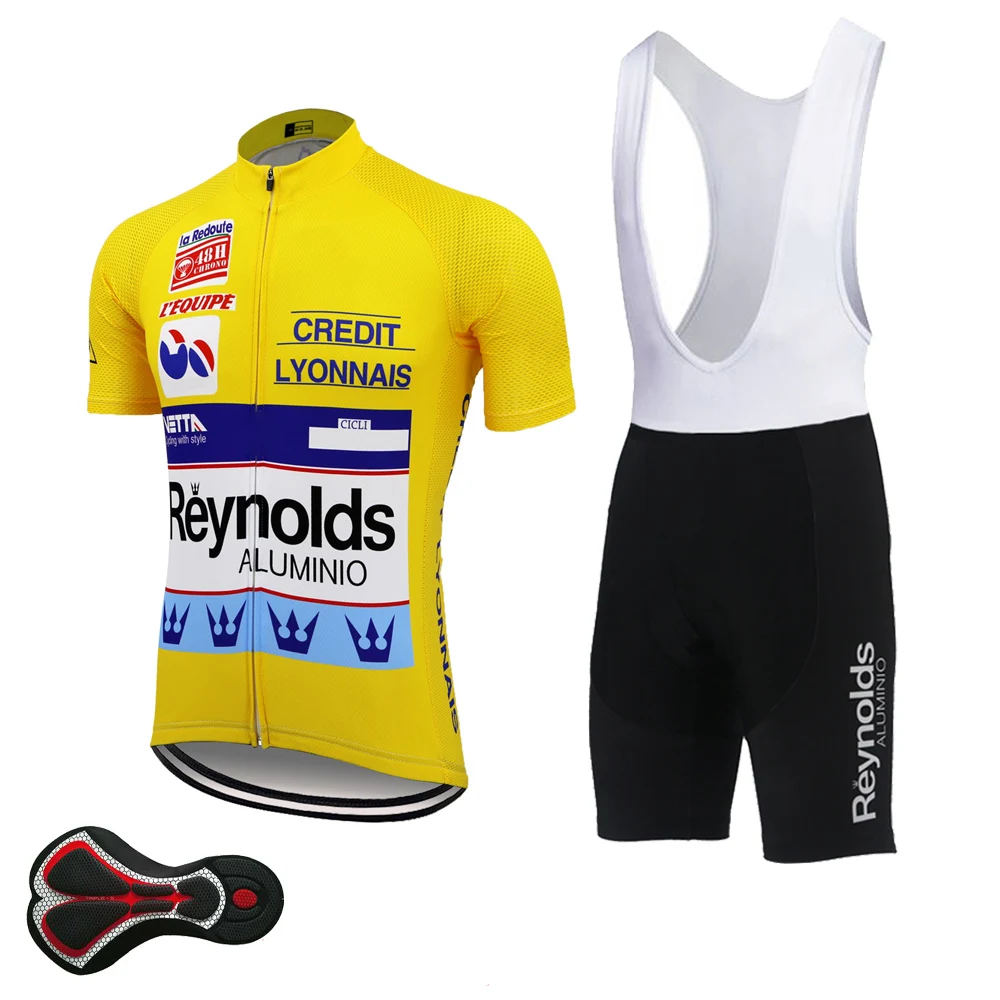 Трикотажный комплект для велоспорта желтая одежда триатлона и с гелевыми