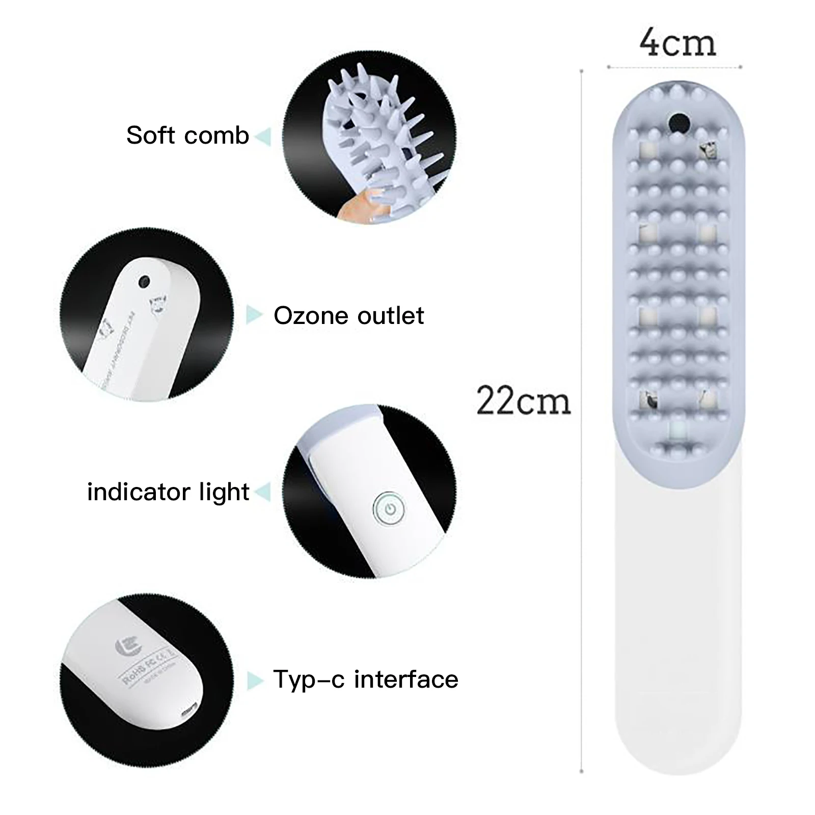 

Anti Flea Comb For Cats Dogs Pet Stainless Steel Comfort Flea Hair Grooming Tools Deworming Brush Short Long Hair Fur Remove Too