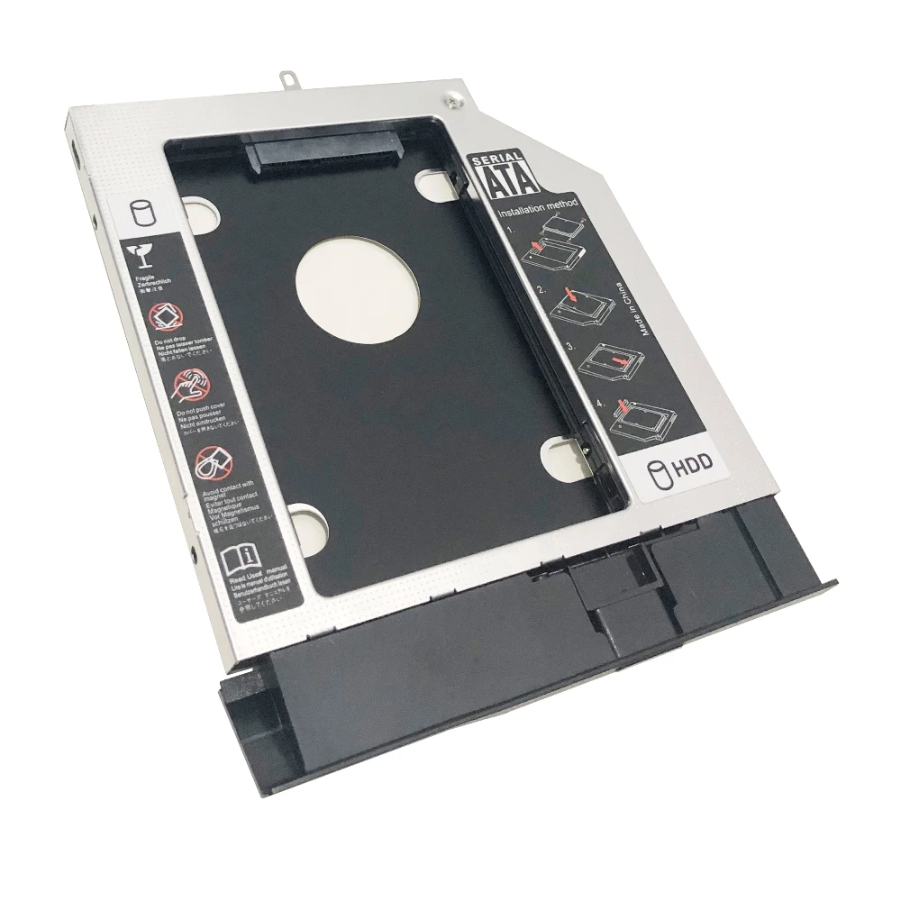 С лицевой панелью и 2 й 3 0 5 &quotжесткий диск HDD SSD Optical bay Caddy для Lenovo B51 35