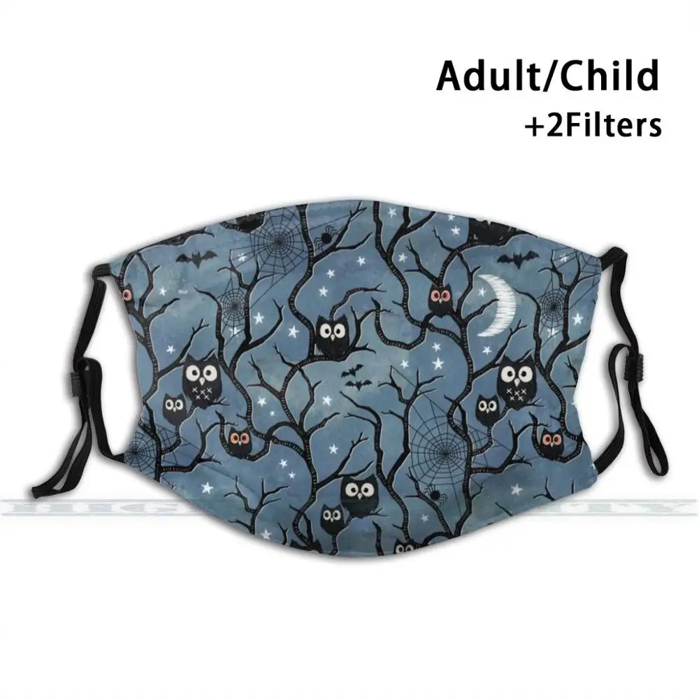 

Страшные деревья совы, индивидуальный дизайн для взрослых и детей, фильтр от пыли, Diy, милый рисунок, фотография, совы, летучие мыши, паук