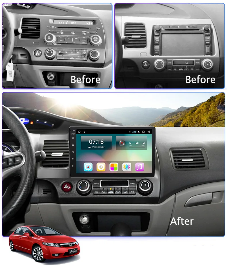 10 1 &quotAndroid 9 Автомобильная GPS-навигация 2Din Радио Мультимедийный видео