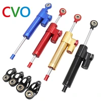 universal 260mm motorcycle steering damper stabilizer 4 colors optional aluminum alloy shock absorber direction accessories