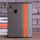 Чехол для Huawei Y7 Prime 2019 Y7 Pro 2019 funda роскошный текстильный кожаный мягкий чехол для телефона coque для huawei y7 2019 чехол capa