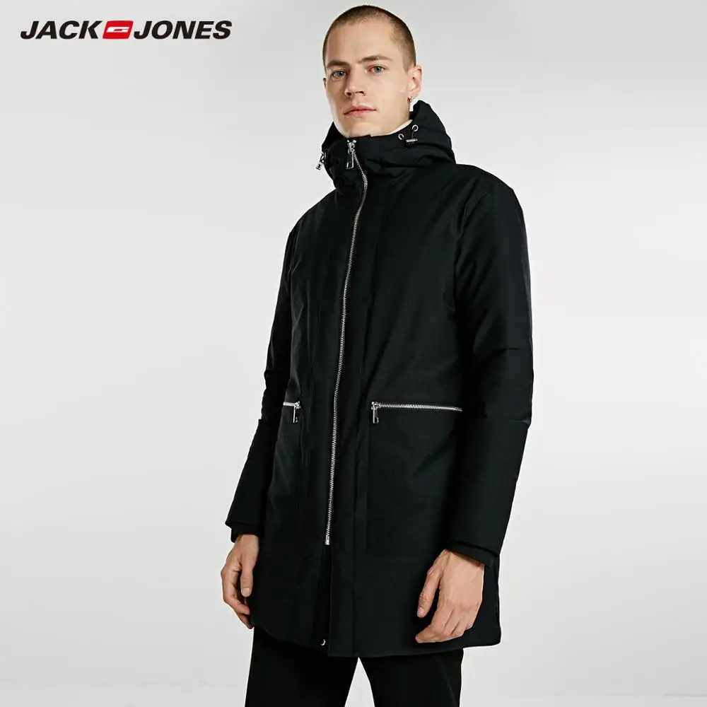JackJones Для мужчин зимняя куртка средней длины теплая пуховик 218312524|Мужские