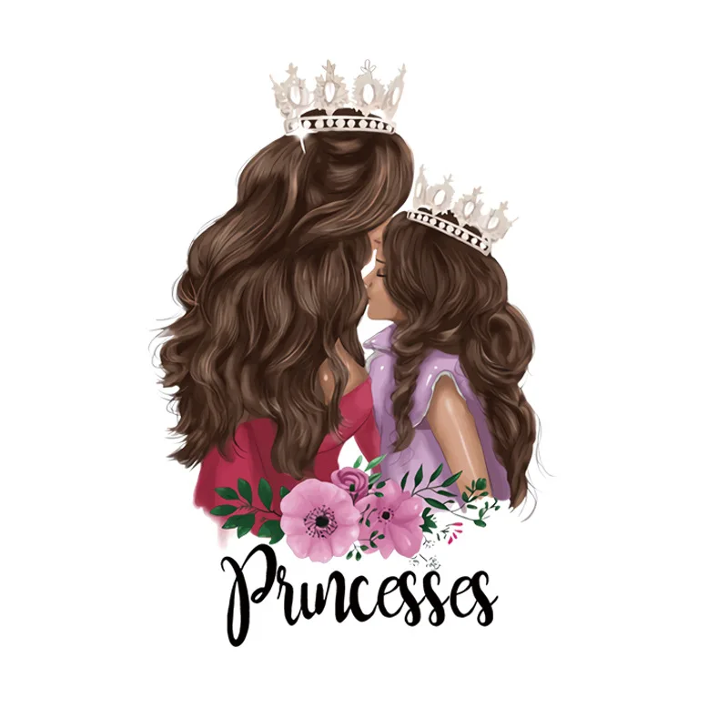 Принцесса Переводные железные патчи для одежды Бесплатная доставка текстильная