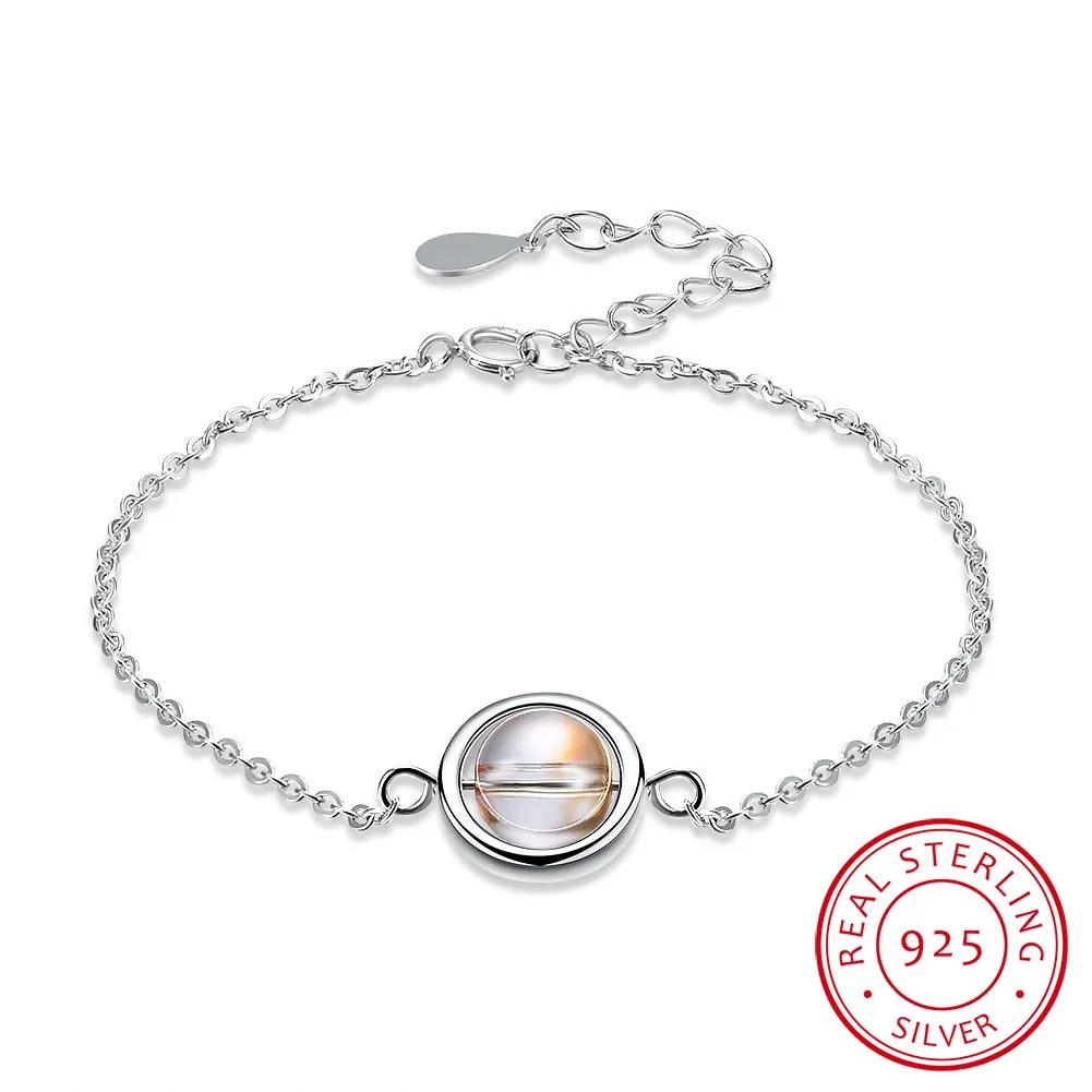 

Женский браслет-Шарм из серебра 925 пробы, с кристаллами