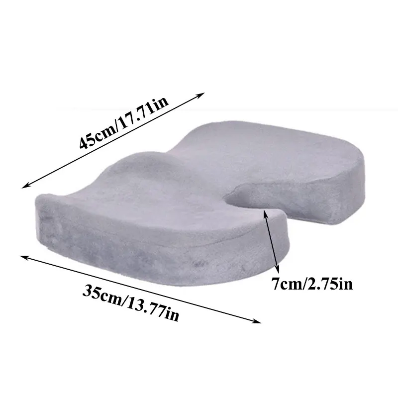

New Coccyx Pillow Memory Cotton Chair Cushion Breathable Comfortable Beautiful Buttocks Thicken Hemorrhoids Soft Pad Pillow